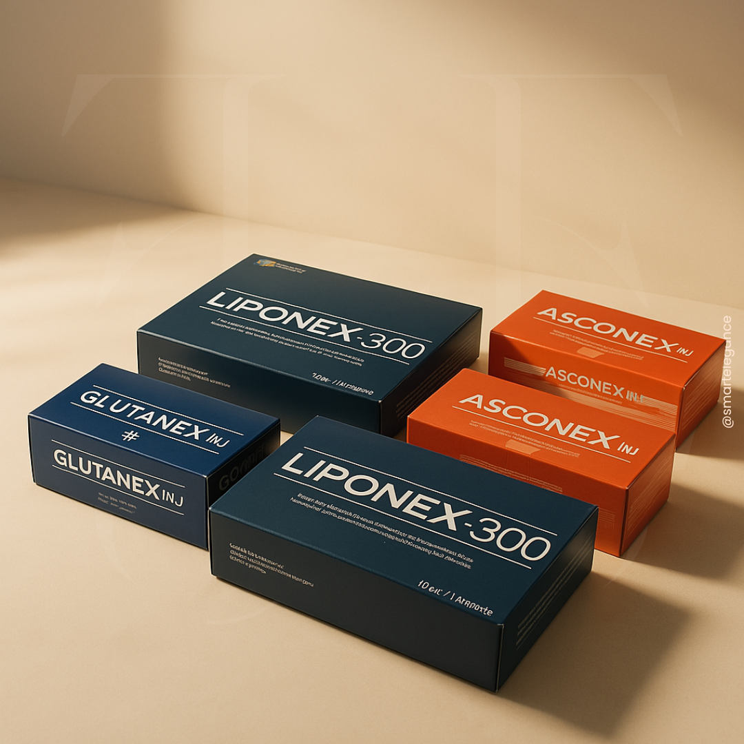 Liponex + Asconex + Glutanex – 3 BOX (10 SESSIONS) Glow & Detox Power Pack!