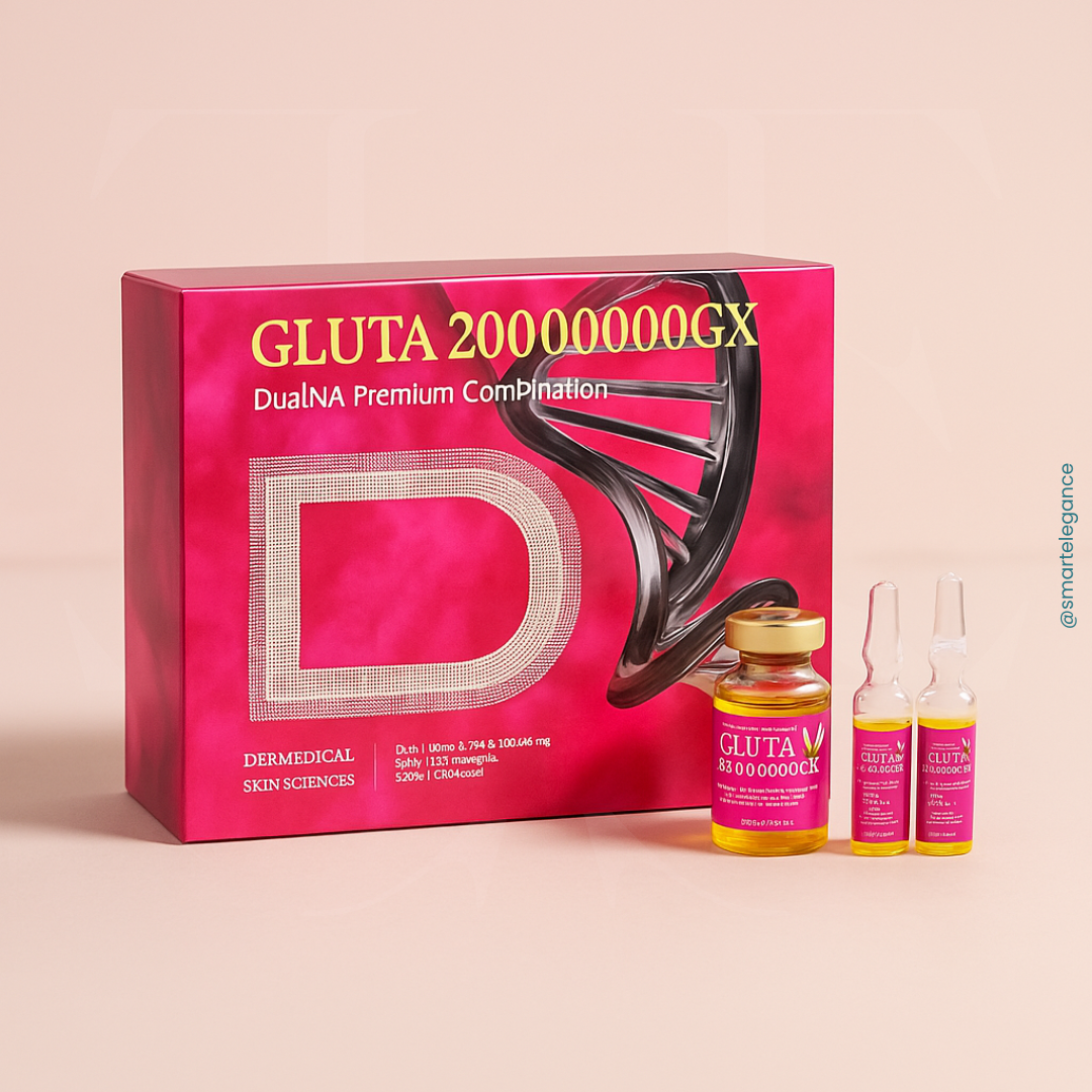 Gluta 20000000 GX  (10 SESSIONS) – Extreme Whitening & Glow Formula!