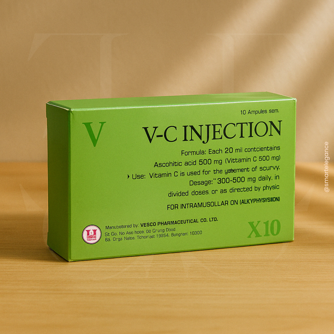V-C Injections – Vitamin C Whitening Ampoules (10 x 5ml)