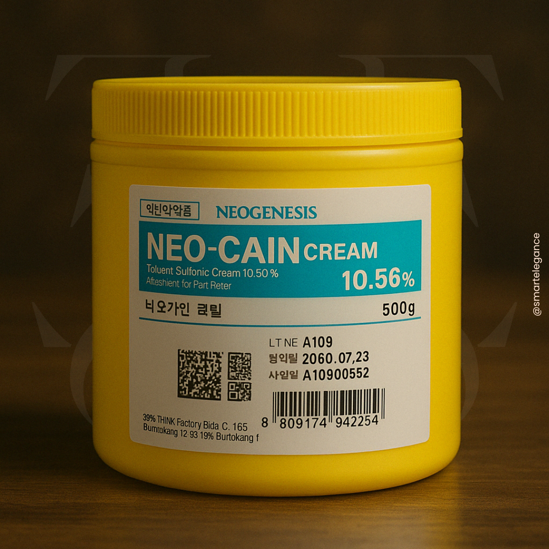 Neo Cain Numbing Cream Jar - (500G) 10.56% Lidocaine Korean Topical Anesthetic Cream