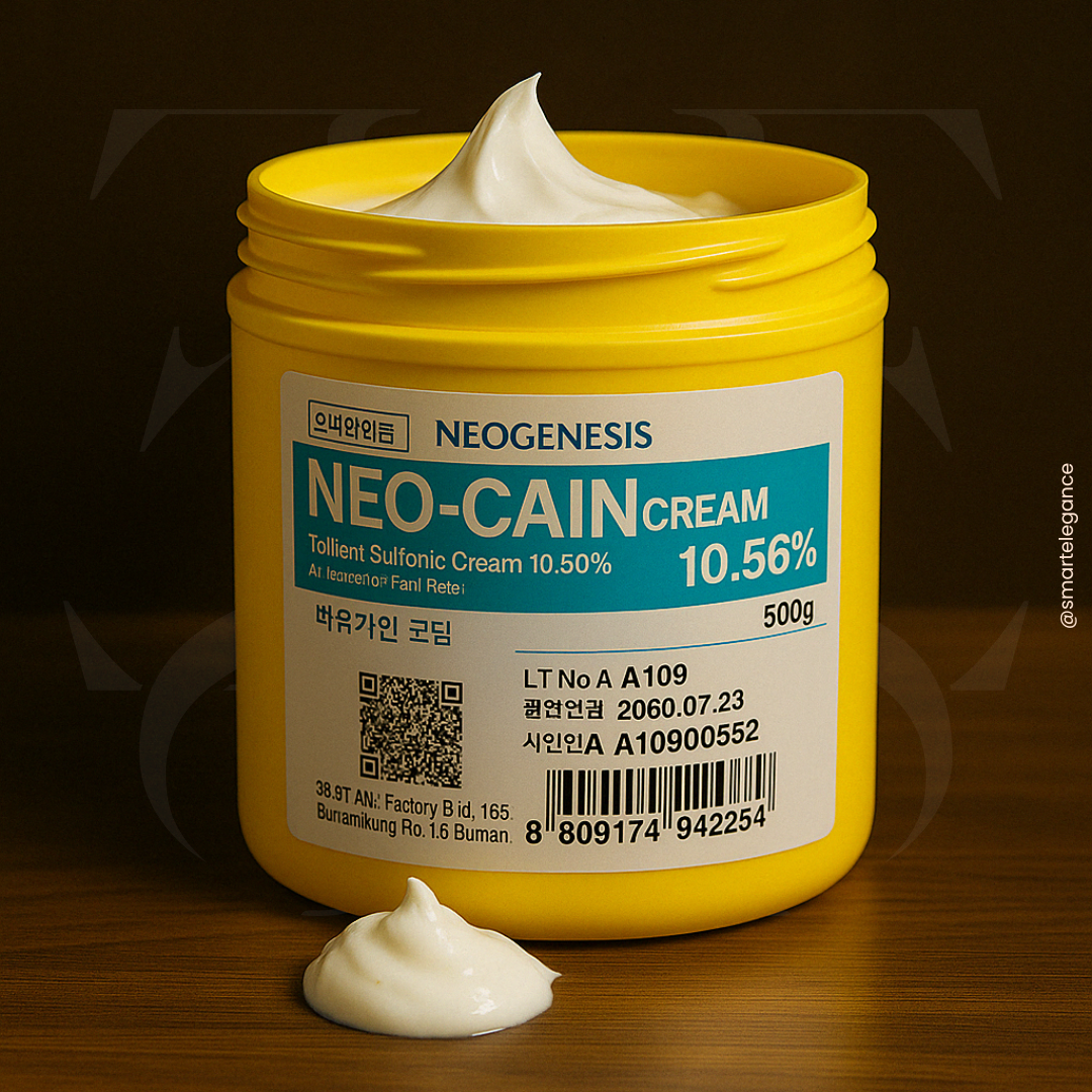 Neo Cain Numbing Cream Jar - (500G) 10.56% Lidocaine Korean Topical Anesthetic Cream